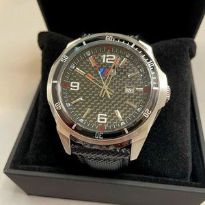 BMW M1 M2 M3 M4 M5 M6 M Power Motorsport Carbon Dial Racing Car Accessory Watch!